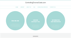 Desktop Screenshot of controllingdivorcecosts.com