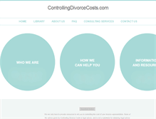 Tablet Screenshot of controllingdivorcecosts.com